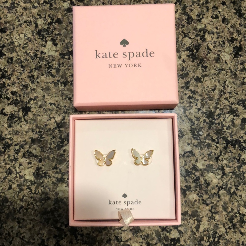 Kate Spade Butterfly Opal Stud Earrings